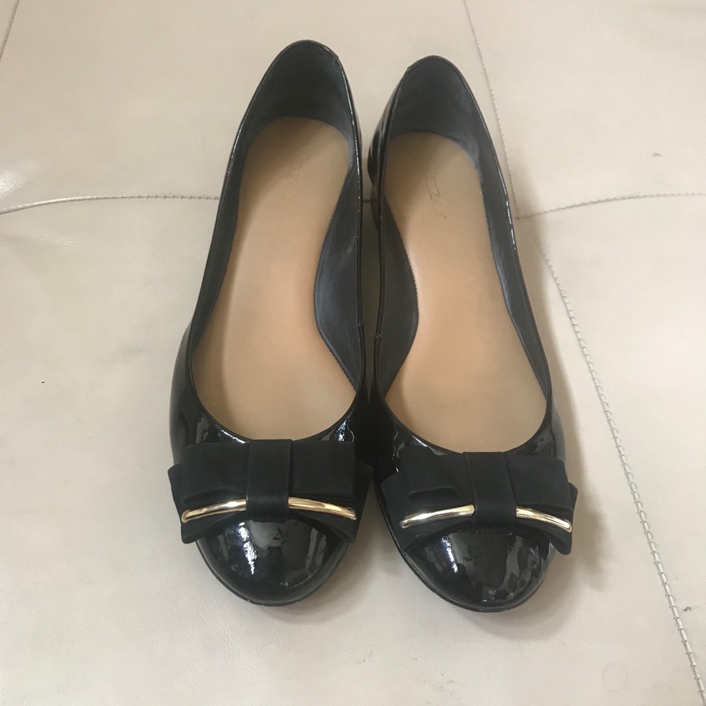 Kazar Black Patent Low Heel Pump, 42